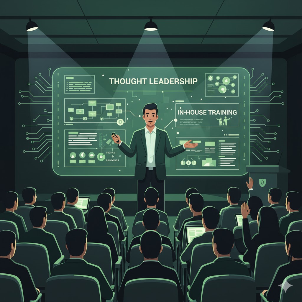 Ilustrasi Sesi Pelatihan dan Knowledge Sharing